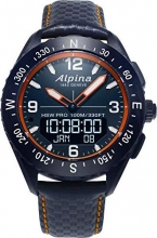 Alpina AlpinerX blue with leather bracelet blue 