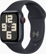 Apple Watch SE 2022 (GPS + cellular) 40mm midnight with sport wristlet S/M midnight 