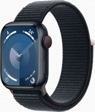 Apple Watch Series 9 (GPS + cellular) 41mm aluminium midnight with Sports Loop midnight 
