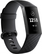 Fitbit Charge 3 activity tracker black/aluminium/graphite grey 