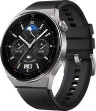 Huawei Watch GT 3 Pro titanium 46mm Black fluoroelastomer 