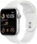 Apple Watch SE 2022 (GPS) 44mm silver with sport wristlet white 