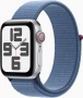 Apple Watch SE 2022 (GPS + cellular) 40mm silver with Sports Loop winterblau 