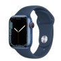 Apple Watch Series 7 (GPS) 41mm aluminium blue with sport wristlet abyssblau 
