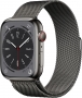 Apple Watch Series 8 (GPS + cellular) 45mm stainless steel graphite with Milanaise-Wristlet graphite 