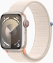 Apple Watch Series 9 (GPS + cellular) 41mm aluminium Polarstern with Sports Loop Polarstern 