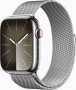 Apple Watch Series 9 (GPS + cellular) 45mm stainless steel silver with Milanaise-Wristlet silver 