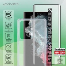 4smarts 360° Starter set with X-Pro full cover glass with UltraSonix for Samsung Galaxy S23 Ultra 