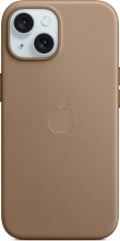 Apple Feingewebe case with MagSafe for iPhone 15 Taupe 