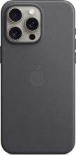 Apple Feingewebe case with MagSafe for iPhone 15 Pro Max black 