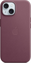 Apple Feingewebe case with MagSafe for iPhone 15 Mulberry 