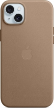 Apple Feingewebe case with MagSafe for iPhone 15 Plus Taupe 
