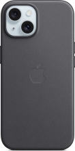 Apple Feingewebe case with MagSafe for iPhone 15 black 