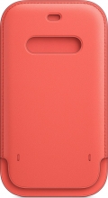 Apple iPhone 12/12 Pro Leather Sleeve with MagSafe Pink Citrus 