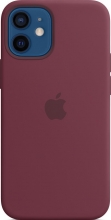 Apple iPhone 12 mini Silicone Case with MagSafe Plum 