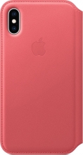 Apple iPhone XS Leather Folio Peony Pink 