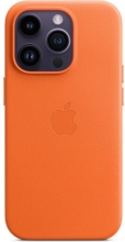 Apple leather case with MagSafe for iPhone 14 Pro orange 
