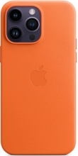 Apple leather case with MagSafe for iPhone 14 Pro Max orange 