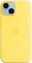 Apple silicone case with MagSafe for iPhone 14 canary yellow 