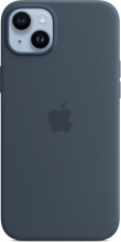 Apple silicone case with MagSafe for iPhone 14 Plus sturmblau 