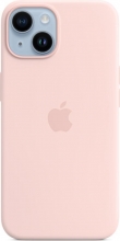 Apple silicone case with MagSafe for iPhone 14 kalkrosa 