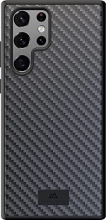 Black Rock Protective case Real carbon for Samsung Galaxy S22 Ultra black 