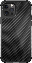 Black Rock Robust case Real carbon for Apple iPhone 12/12 Pro black 