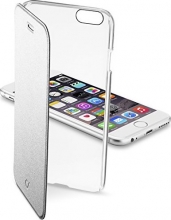 Cellularline clear Book for Apple iPhone 6/6s silver 