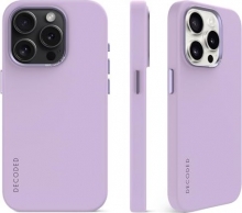 Decoded AntiMicrobial Silicone Back Cover for Apple iPhone 15 Pro Max Lavender 
