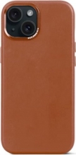 Decoded Leather Back Cover for Apple iPhone 15 Tan 