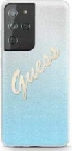 Guess Hard Cover Glitter Gradient Script for Samsung Galaxy S21 Ultra blue 