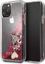 Guess Hard Cover Glitter Hearts for Apple iPhone 11 Pro raspberry 