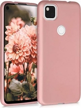 KWMobile mobile phone case for Google Pixel 4a rose gold metallic 