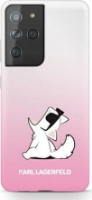Karl Lagerfeld Hard case Choupette Fun for Samsung Galaxy S21 Ultra pink 