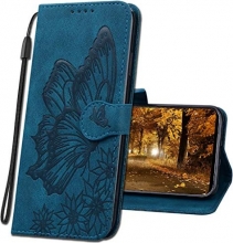 MRSTER Flip case Retro Butterfly for Xiaomi Poco X3 Pro blue 