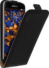 Mumbi Premium leather Flip case for Samsung Galaxy S7 black 