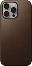 Nomad modern Leather case for Apple iPhone 15 Pro Max Rustic Brown 