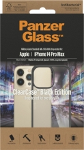 PanzerGlass clear case AntiBacterial Black Edition for Apple iPhone 14 Pro Max black/transparent 