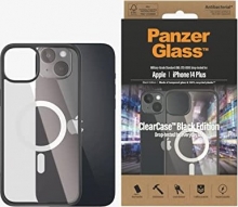 PanzerGlass clear case MagSafe AntiBacterial Black Edition for Apple iPhone 14 Plus black/transparent 