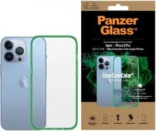 PanzerGlass clear case colour AntiBacterial for Apple iPhone 13 Pro Lime Limited Edition 