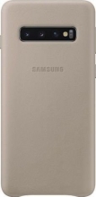 Samsung Leather Cover for Galaxy S10 grey 