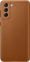 Samsung Leather Cover for Galaxy S21+ brown 