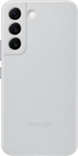 Samsung Leather Cover for Galaxy S22 Light Gray 