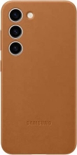 Samsung Leather case for Galaxy S23 Camel 