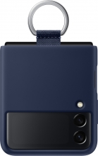 Samsung Silicone Cover with ring for Galaxy Z Flip 3 5G Navy 