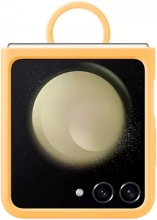 Samsung Silicone case with ring for Galaxy Z Flip 5 Apricot 