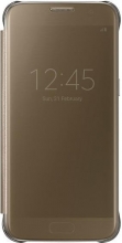 Samsung clear View Cover for Galaxy S7 gold 