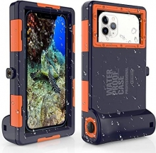 ShellBox Waterproof Phone case black/orange 