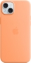 Apple silicone case with MagSafe for iPhone 15 Plus Sorbet orange 