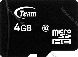 TeamGroup Black R17 microSDHC 4GB Kit, Class 10